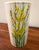 Mid-Century Bitossi for Rosenthal Netter Italian ceramic vase featuring a hand-painted yellow floral design.