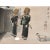 Mid-Century Modern Late 19th Century Sanzo Wada Japanese Woodblock Print Komuso Monks Kyoto Hanga-in Framed 22x16 For Sale - Image 3 of 6