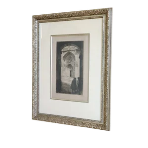 Vintage Limited Edition Etching Signed and Numbered by Artist Henry Robert - Framed