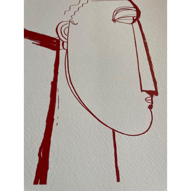 After A. Modigliani, Tetes (Red), Print For Sale - Image 6 of 8