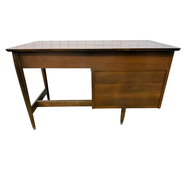 Brown Mid-Century Modern Hooker Walnut Writing Desk For Sale - Image 8 of 8
