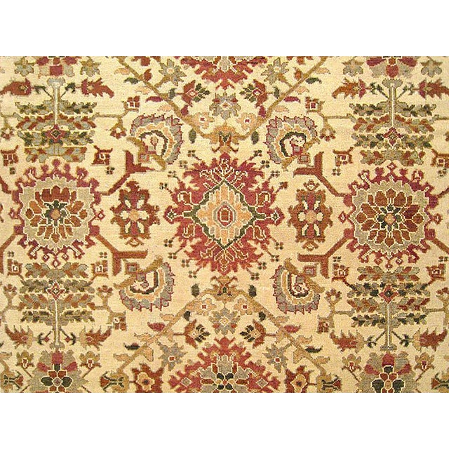 Antique Persian Sultanabad Oriental Carpet, Room Size, with Repeating Design For Sale - Image 4 of 5