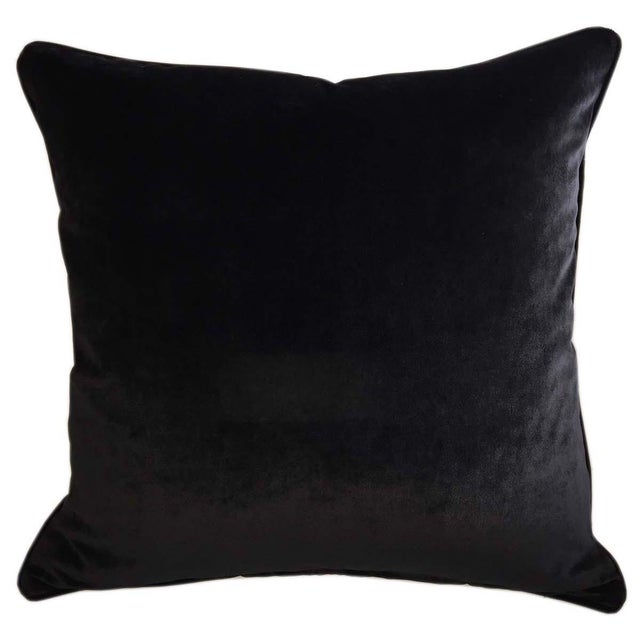 Upscale Tiger Velvet Pillows - Set of 2 Black Velvet for the backs Standard edge Pillow has a zipper for closure High...