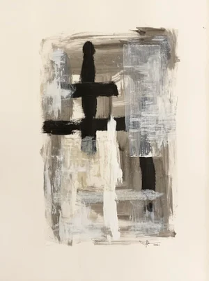 "Untitled 64" Contemporary Abstract Acrylic Painting by J. Kent Martin