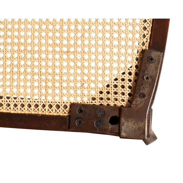 Unusual Regency Mahogany and Brass Campaign Chair For Sale - Image 11 of 13