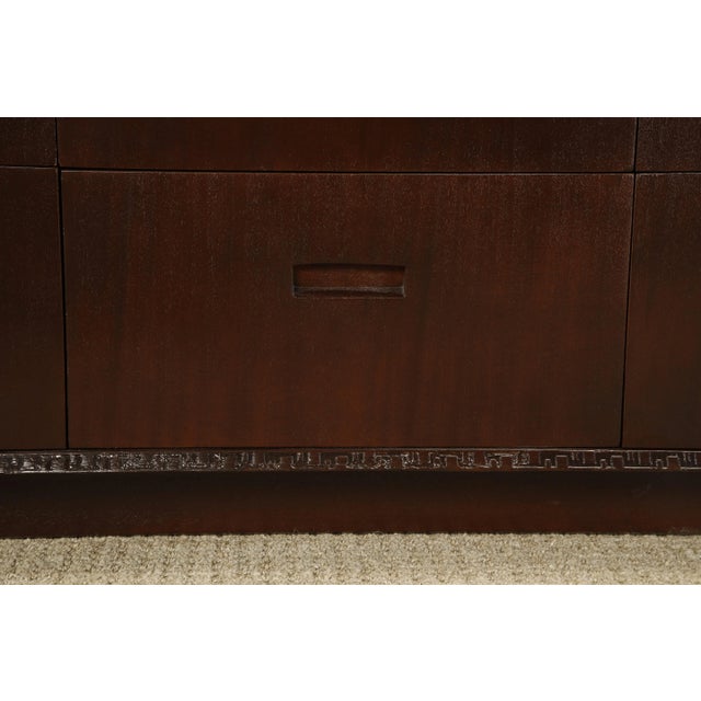 Taliesin' Mahogany Dresser / Sideboard by Frank Lloyd Wright, 1955, Signed For Sale - Image 10 of 12