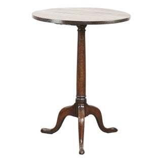 Antique English Oak Side Table, 1700s For Sale