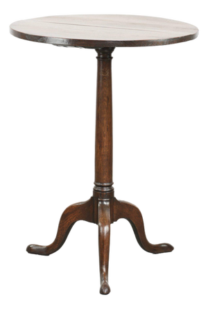 Antique English Oak Side Table, 1700s