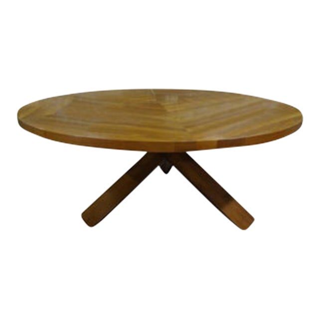 1970s Italian Modern Tripod Center Table or Dining Table by Cassina For Sale