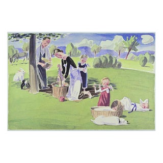 Jan Knap, In the Countryside, Lithograph, 1999 For Sale