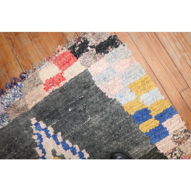 Mid-20th century Moroccan tribal rug Measures: 3'10'' x 8'.