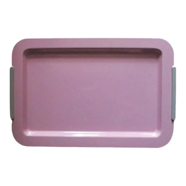 1970s Vintage Morinox Italy Pastel Enamel Tray For Sale