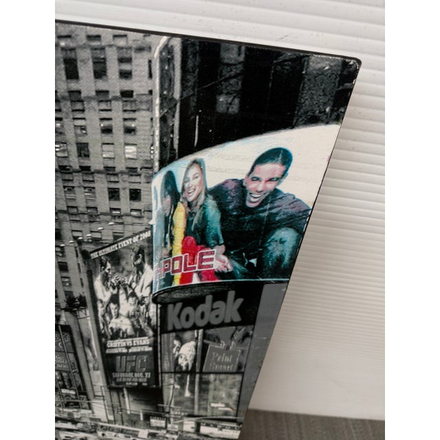 Printmaking Materials New York City Times Square Black & White Photography Wall Art For Sale - Image 7 of 12