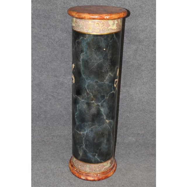 Traditional Superb Paint Decorated French Empire Neoclassical Pedestal Fern Stand For Sale - Image 3 of 8