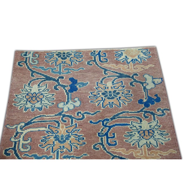 Modern Turkish Oushak Rug 2'9" x 4'2" For Sale - Image 4 of 6