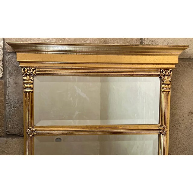 French Provincial Empire Style Pier Mirror, C. 1960's For Sale - Image 3 of 10