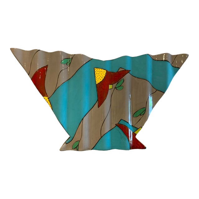1990s Carol Gouthro Abstract Ceramic Vase For Sale