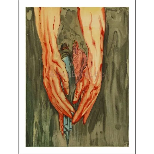 Artist: Salvador Dali Country: Spain Title: Hell 16 – The mount of geryon Medium: Original Woodcut Marks: Not signed not...
