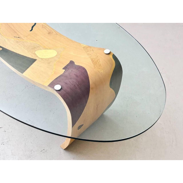 An exceptional dining table by Carlo Malnati, created in Italy in the 1980s. A particularly expressive example of...