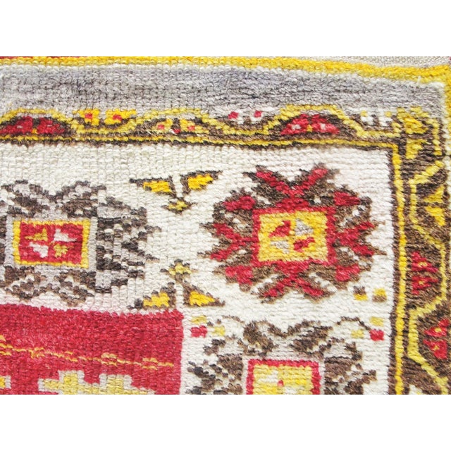 Early 20th Century Antique Anatolian Oushak Rug Oriental Rug For Sale - Image 5 of 8