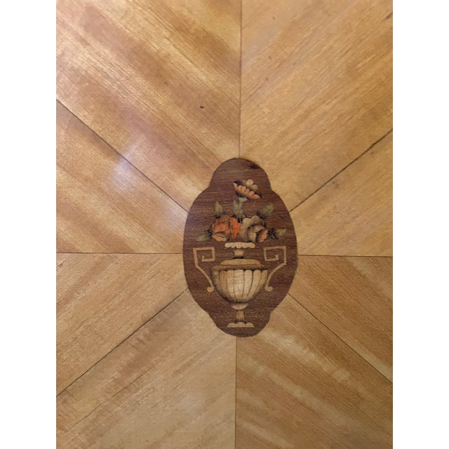 Brown Mid 20th Century Italian-Made French Art Deco Walnut Burl & Mahogany Sideboard With Green Onyx Top For Sale - Image 8 of 12