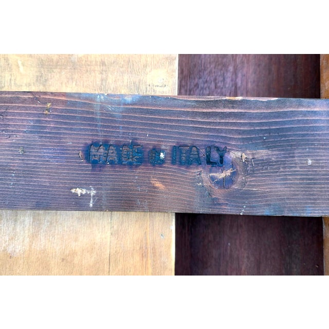 Late 19th/Early 20th Century Italian Rosewood and Walnut Wrought-Iron Campaign Desk For Sale - Image 9 of 9