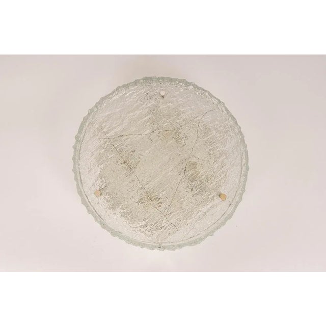 Large Murano Glass Flushmount Fixture from Kaiser, Germany, 1960s For Sale - Image 11 of 16