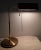 Vintage Brass Colored Swiveling Table Lamp, in Good conditions. Designed 1980 to 1989 This piece has an attribution mark,...