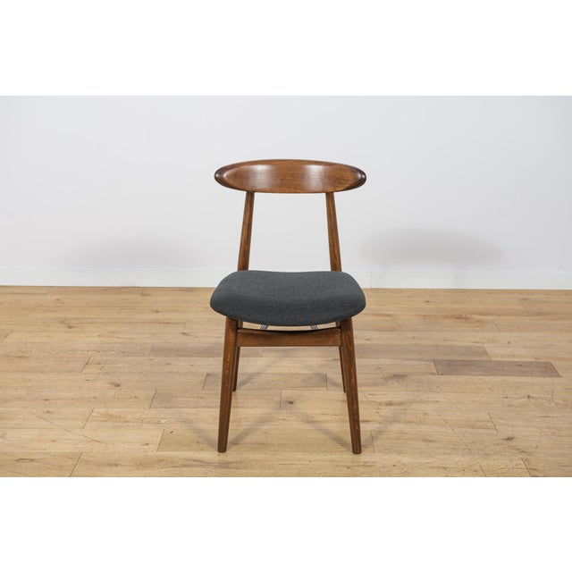 Black Mid-Century Modern Dining Chairs from Zamojska Furniture Factory, 1960s, Set of 4 For Sale - Image 8 of 18