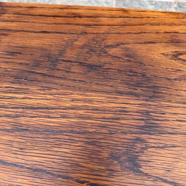 Vintage Jacobean Revival Oak Barley Twist 42" Fern / Plant Stand Pedestal For Sale - Image 13 of 14