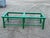 Mid Century Faux Bamboo Coffee Table This table is newly refinished in high gloss green lacquer This table comes with two...