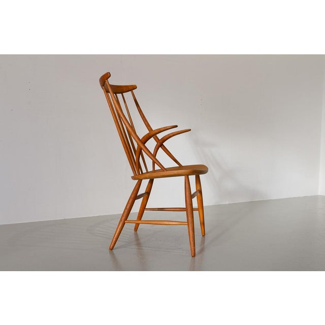 Danish Modern IW2 Armchair in Oak by Niels Eilersen for Illum Wikkelsø, 1960s For Sale - Image 14 of 18