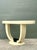 Vintage Faux Goatskin Console Table After Karl Springer For Sale In West Palm - Image 6 of 12