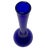 Mid-Century Modern Cobalt Blue Hand-Blown Glass Bud Vase For Sale - Image 3 of 7