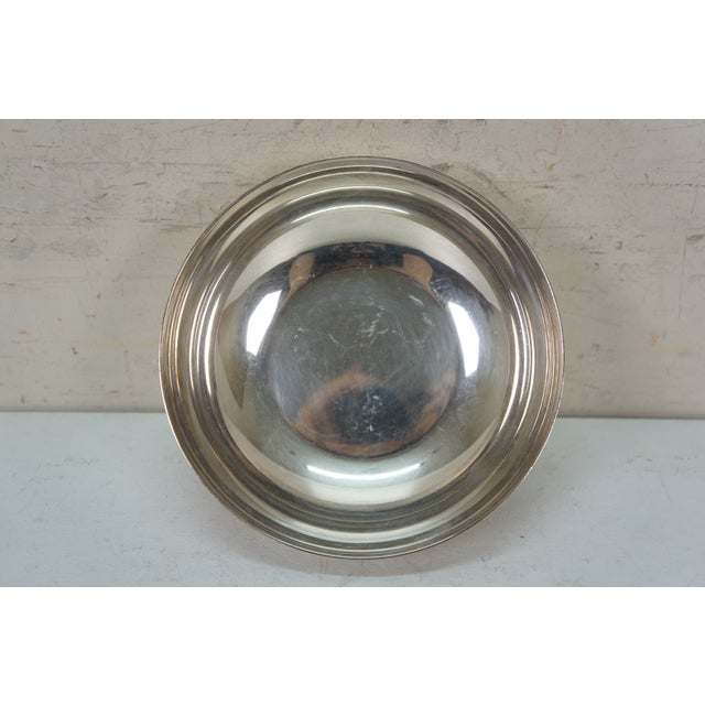 Late 20th Century Christofle France Gallia Silverplate Candy Nut Bon Bon Dish Bowl Compote 6" For Sale - Image 6 of 10