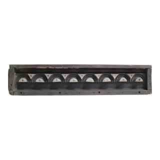 Symmetrical Block Pattern Black and White Cement Form For Sale