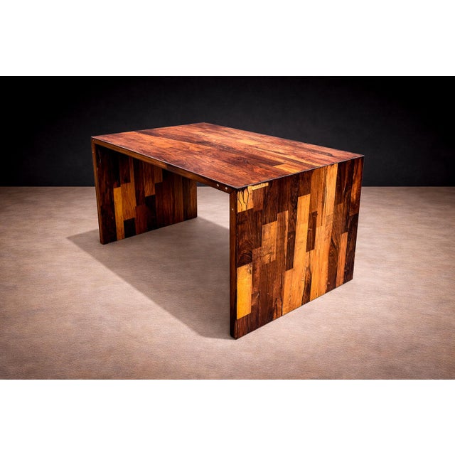 Wood Brazilian Mid-Century Modern Foldable Desk in Rosewood, Jorge Zalszupin, 1970s For Sale - Image 7 of 12