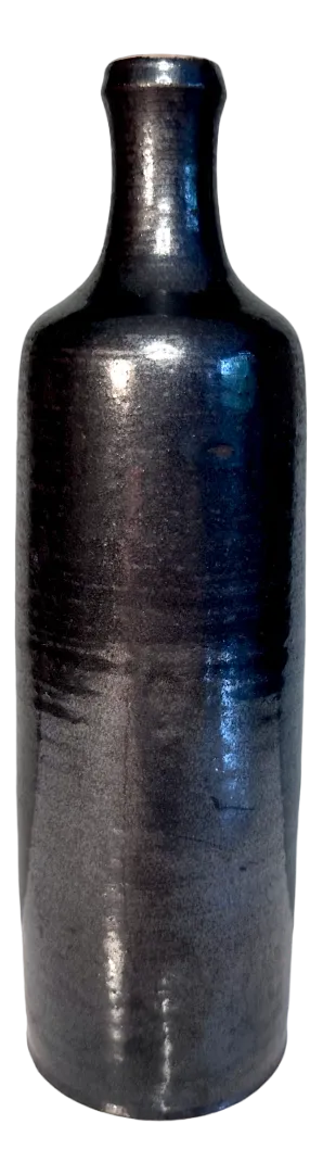 Studio Ceramic Art Bottle Vase by Ulli Wittich-Großkurth, Jena, GDR / Germany, 1960s