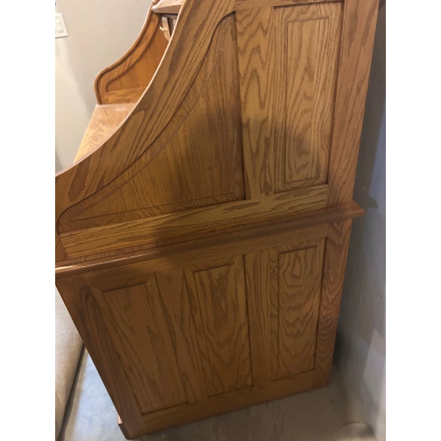 Artisan Amish-Crafted Solid Wood Desk & Chair Set (Ohio, C. 2000) For Sale - Image 16 of 18