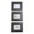 Contemporary Three Original Abstract Black Ink Watercolor Paintings - Set of Three For Sale