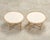 Danny Ho Fong Pair of Danny Ho Fong Organic Modern Rattan Marble Tables For Sale - Image 4 of 18
