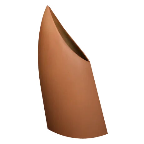 Mid-Century German Modern Stoneware Brick Red Vase from Asa Selection, 1980s For Sale