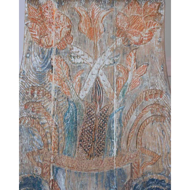 Dated 1809 Swedish Longcase Clock with Original Folk Art Decoration For Sale - Image 14 of 16