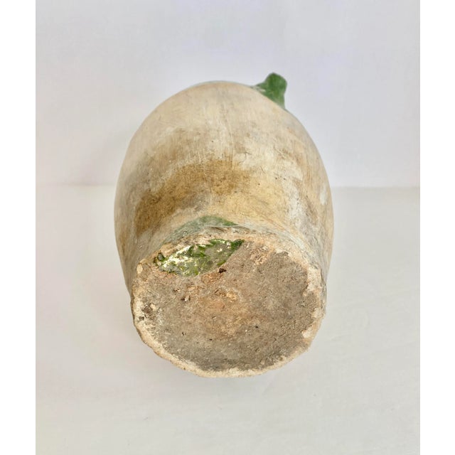Ceramic Late 18th Century Saintonge Green Glazed French Pottery Cruché For Sale - Image 7 of 12