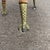Brown Late 19th Century American Victorian Oak Parlor Table With Spool Legs and Glass Ball & Claw Feet For Sale - Image 8 of 11