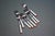 1970s Boho Chic Denby Regency White Jewel Flatware - Salad Forks For Sale - Image 4 of 11