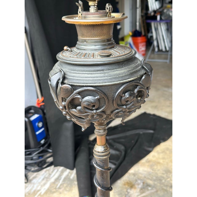 Late 19th Century Bradley & Hubbard Ornate Victorian Piano Floor Lamp For Sale In Miami - Image 6 of 10