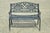 Late 20th Century Tuscan Mediterranean Style Black Cast Aluminum Garden Bench For Sale - Image 10 of 10