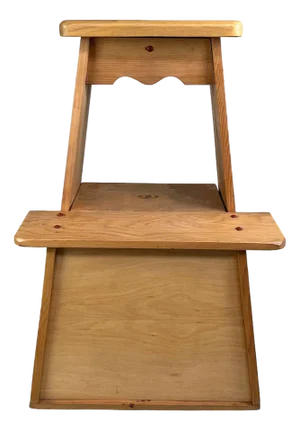 Wooden Fumidai Stepping Stool, Japan, 1970s