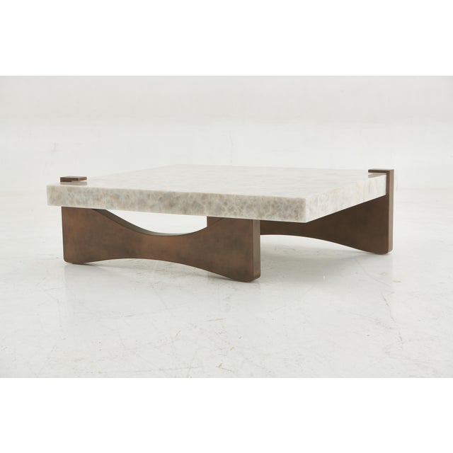 Marble Coffee Table in the Style of DeMuro Das For Sale In New York - Image 6 of 10
